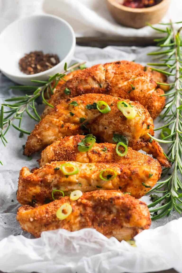 Crispy Air Fryer Chicken Tenders No Breading