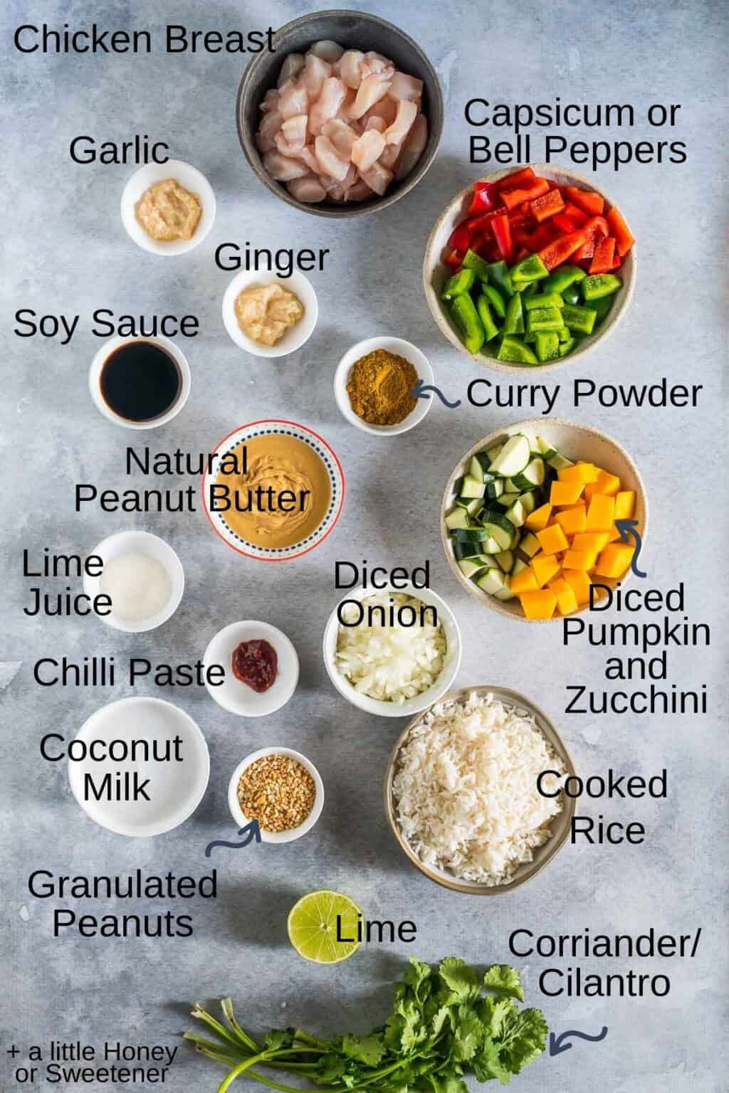 Chicken Satay Curry with Coconut Milk (Stovetop or Slow Cooker)