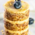 Mini Lemon Cheesecakes - pin