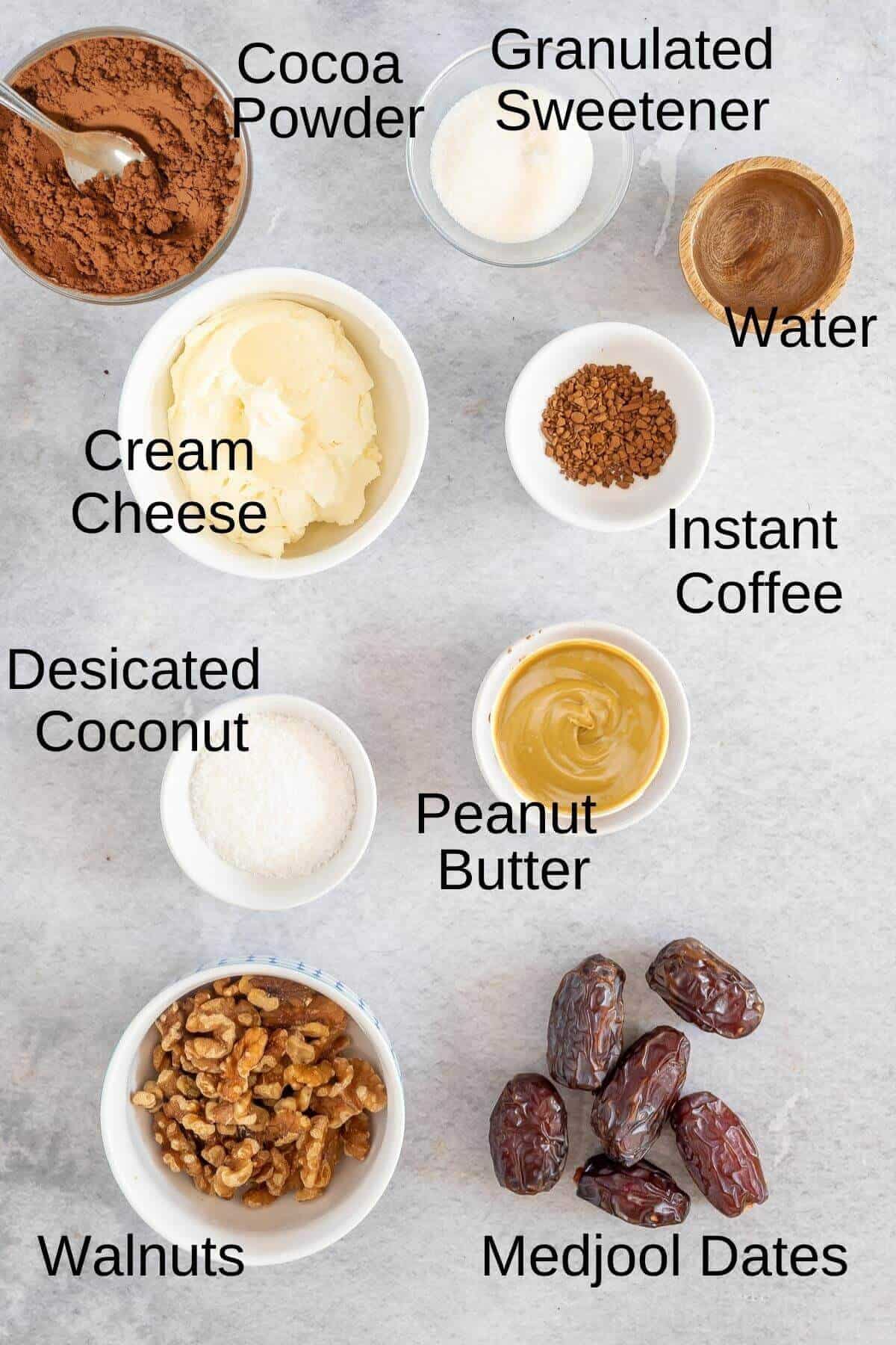 mini mocha cheesecake ingredients