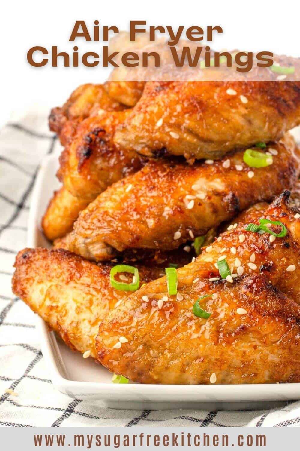 Air Fryer Honey Soy Chicken Wings My Sugar Free Kitchen