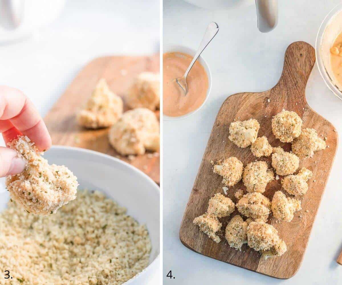 breading cauliflower