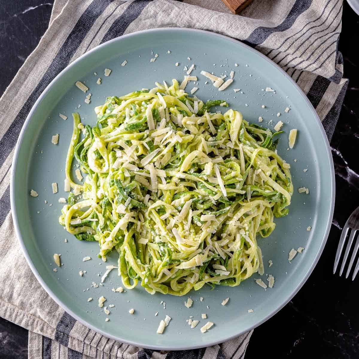 Garlic Parmesan Zucchini Noodles My Sugar Free Kitchen