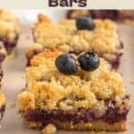 Blueberry and Lemon Crumb Bars - pin