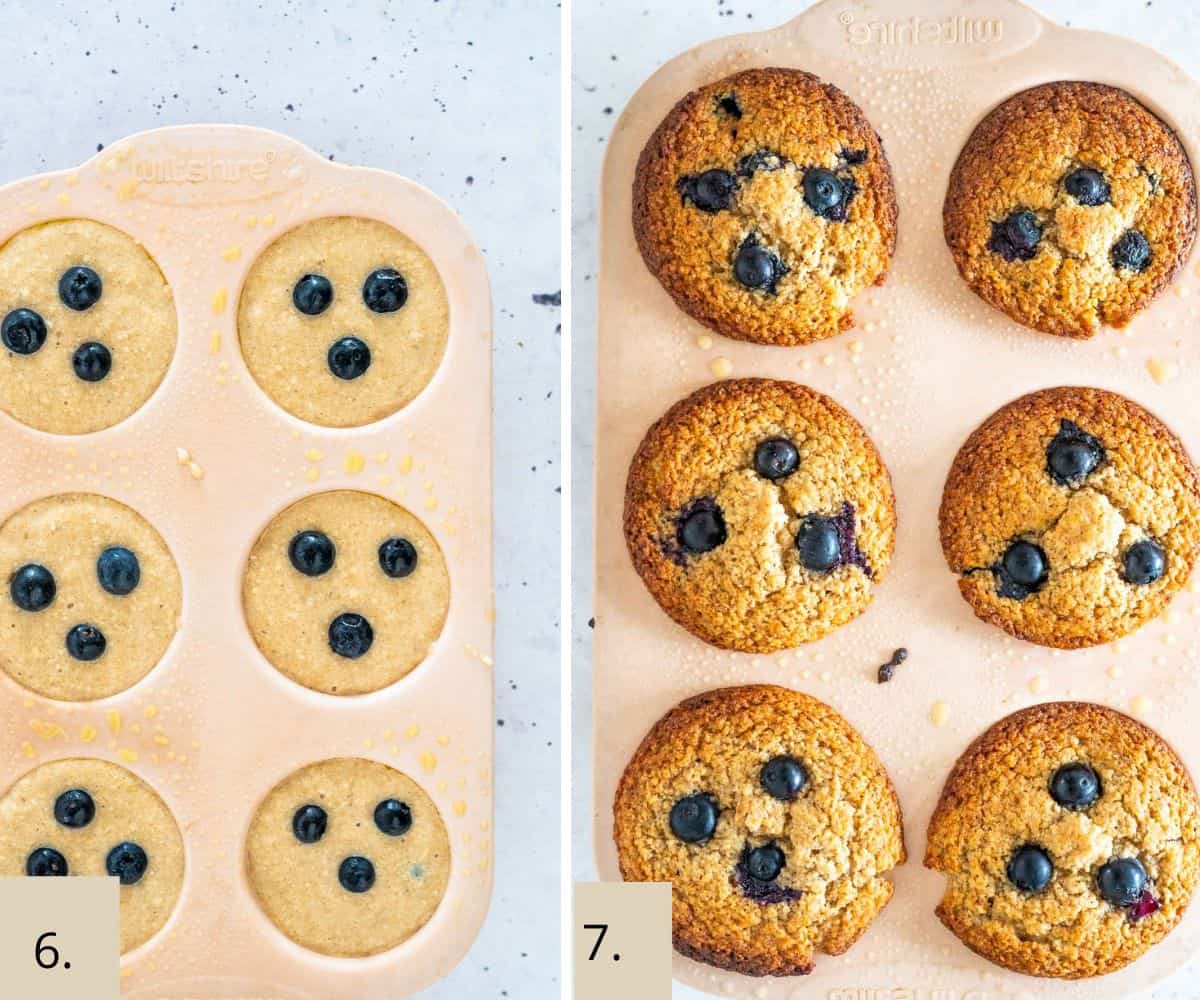 cooked muffins in muffin cases