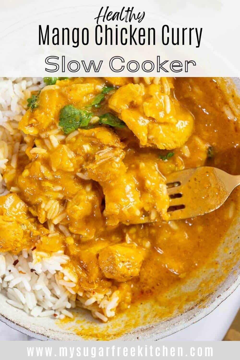 Slow Cooker Mango Chicken Curry My Sugar Free Kitchen
