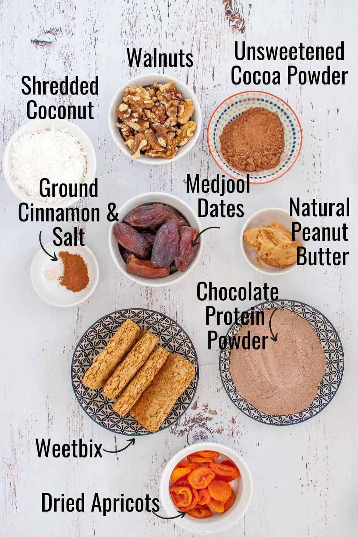 ingredients for making chocolate weetbix slice