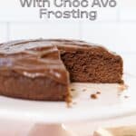 chocolate avocado cake pinterest pin