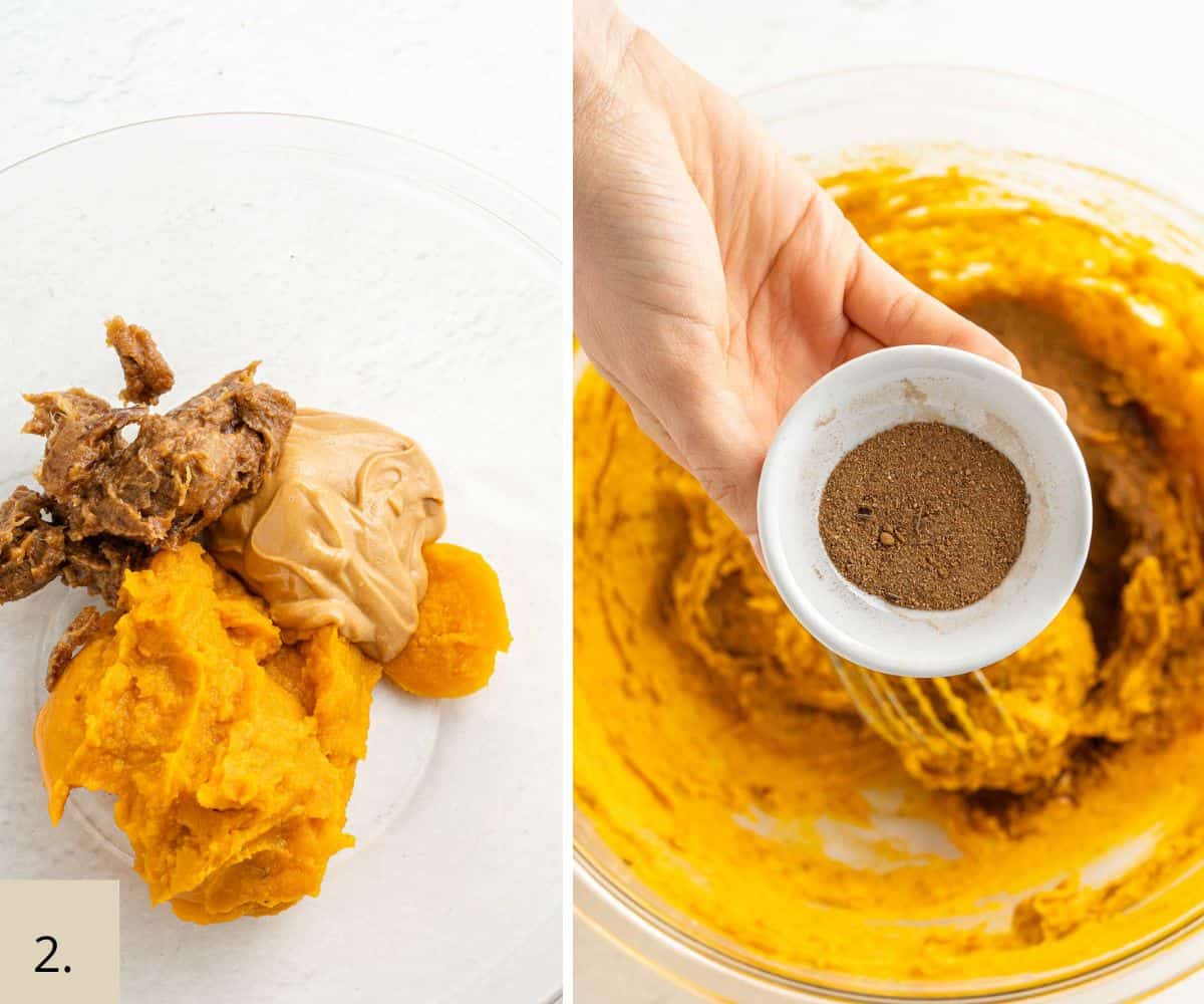 how to make dark chocolate pumpkin truffles step 1