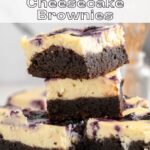 Fudgy Cheesecake Brownies pin