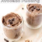 chocolate avocado pudding pin