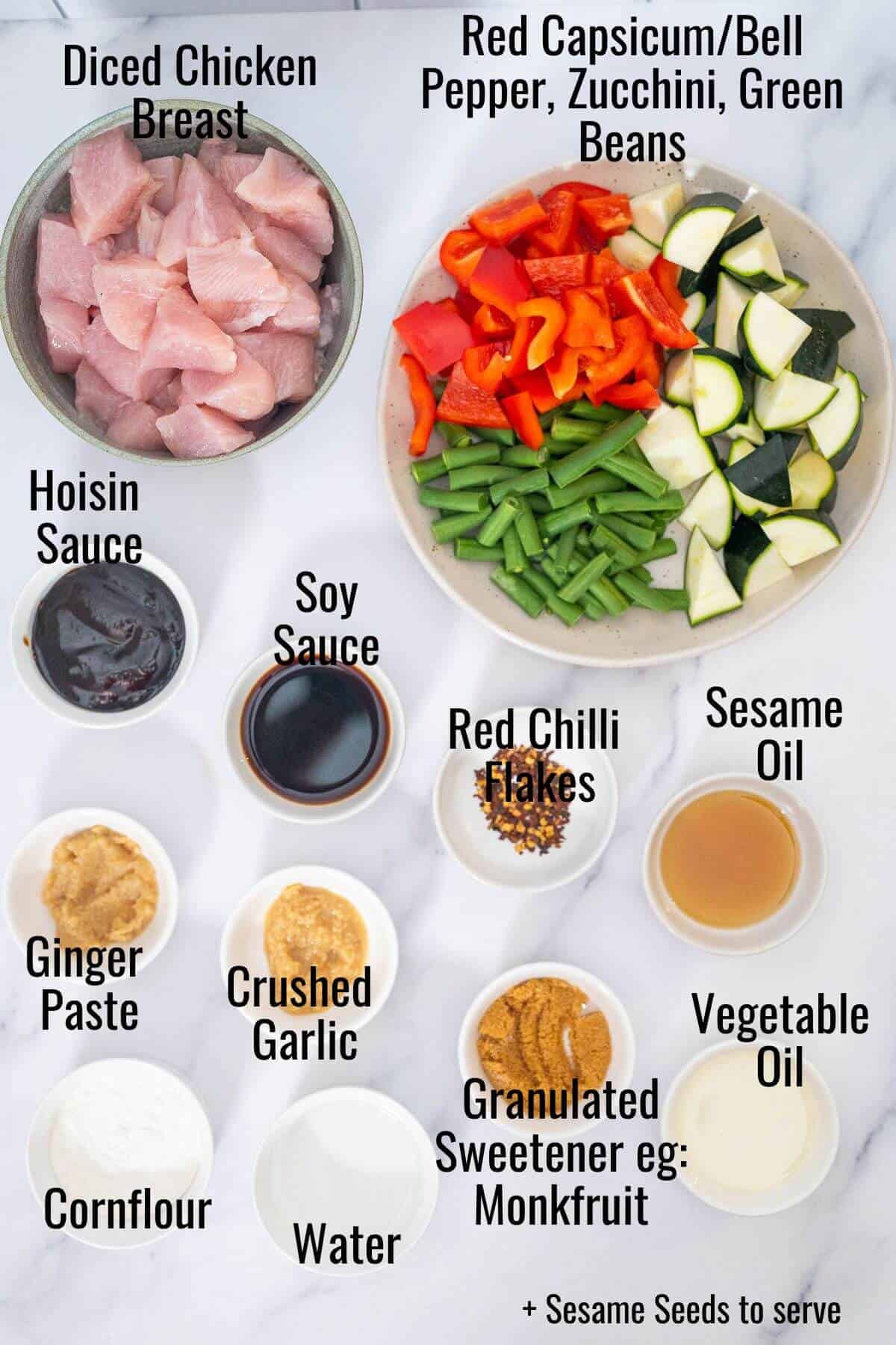Ingredients needed to make mongolian chinese chicken