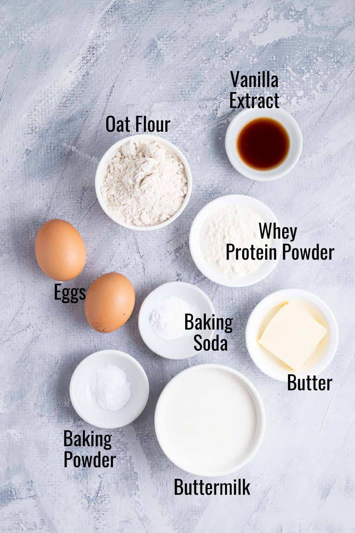 ingredients needed to make healthy high protein pancakes without banana