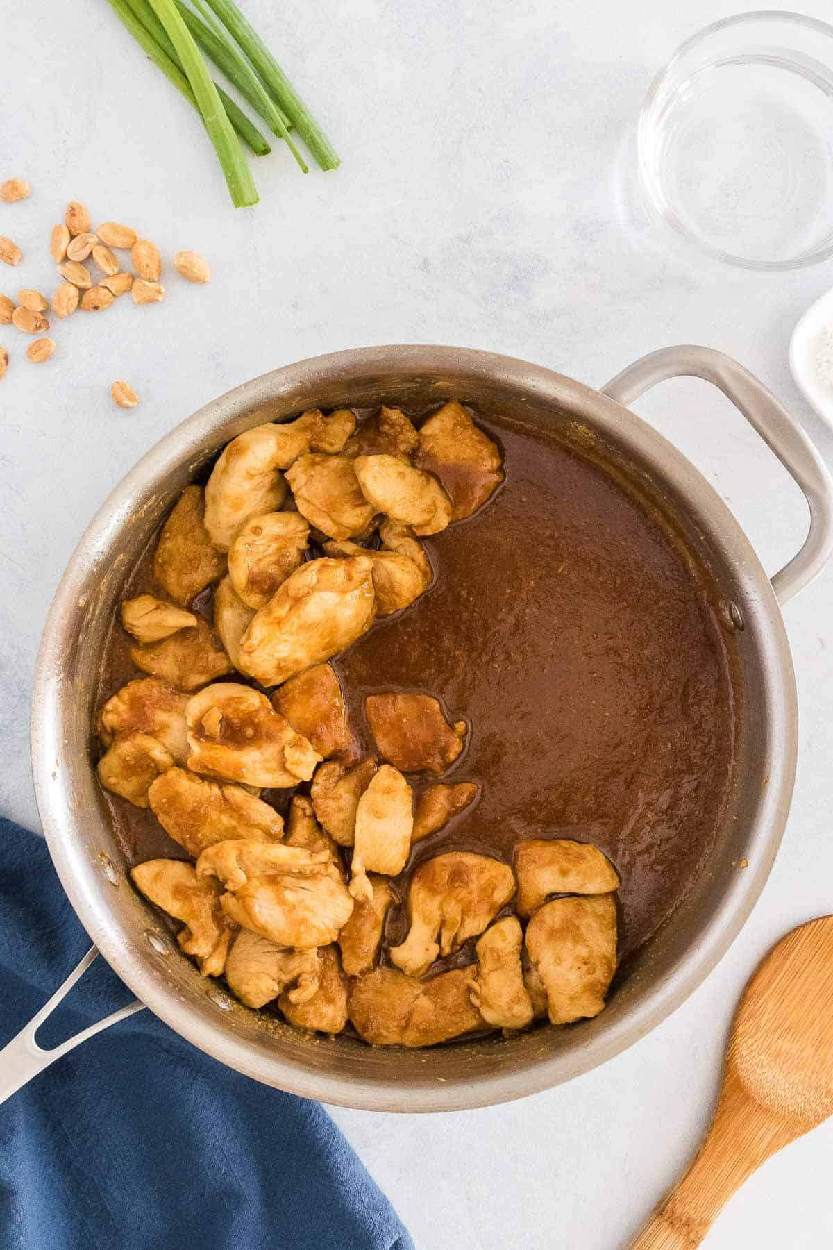 cooking chicken breast in peanut butter sauce