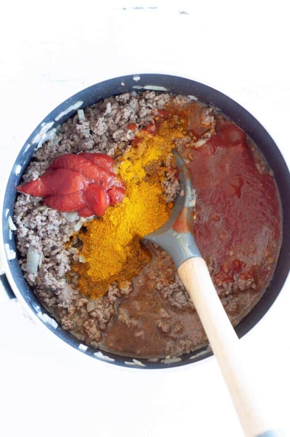 Old Fashioned Savoury Curried Beef Mince