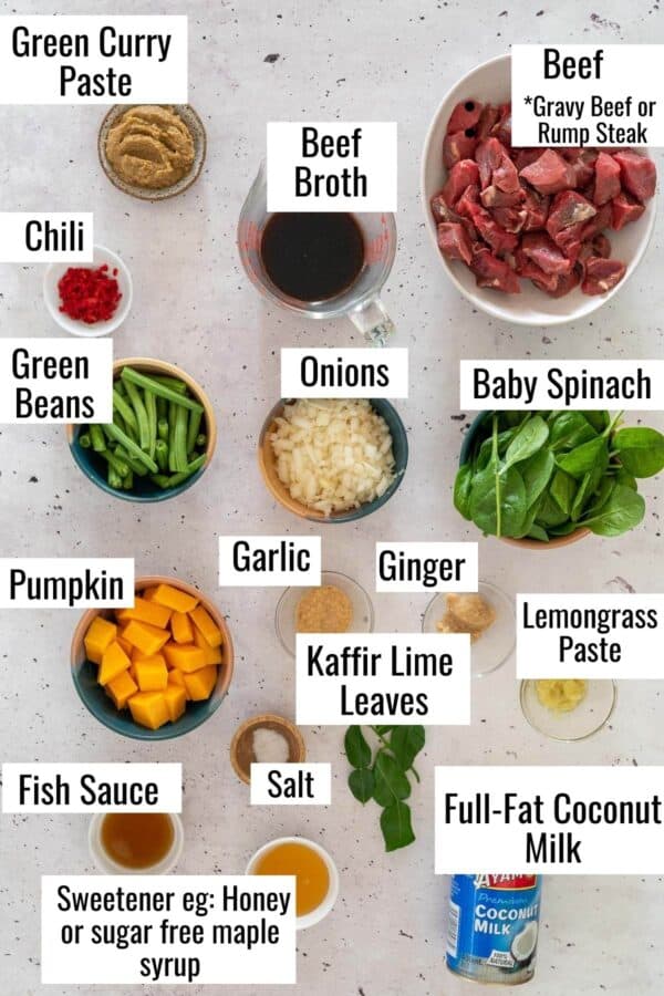 Authentic Slow Cooker Thai Green Beef Curry