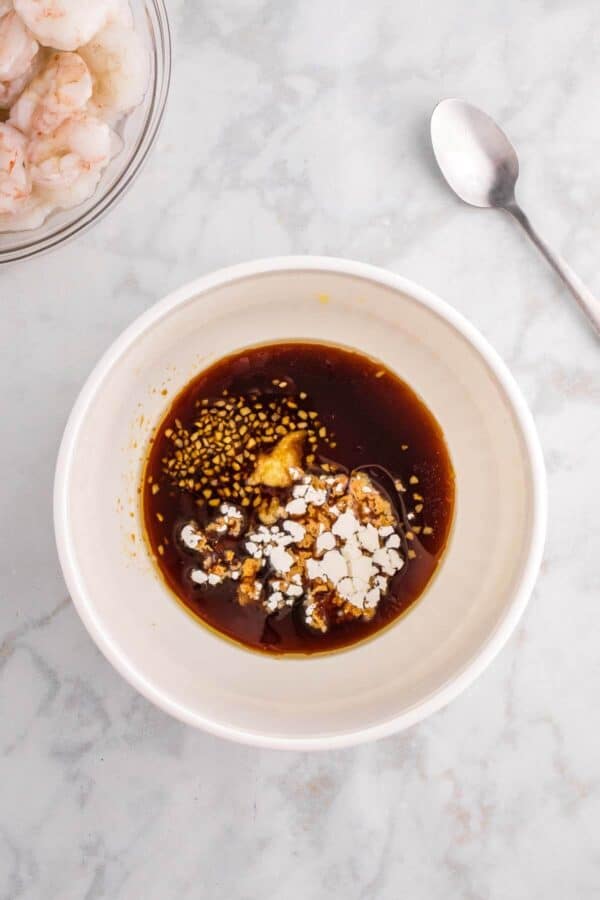 mongolian sauce marinade in a bowl