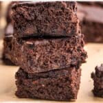Pinterest pin for black bean brownies