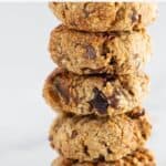 Pinterest pin for ginger date cookies with oats