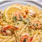 garlic prawn fettucine pinterest pin