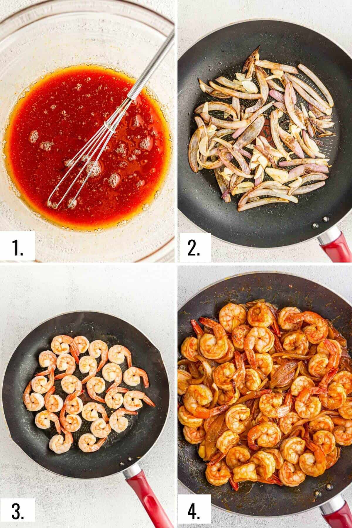 How to make spicy korean prawns