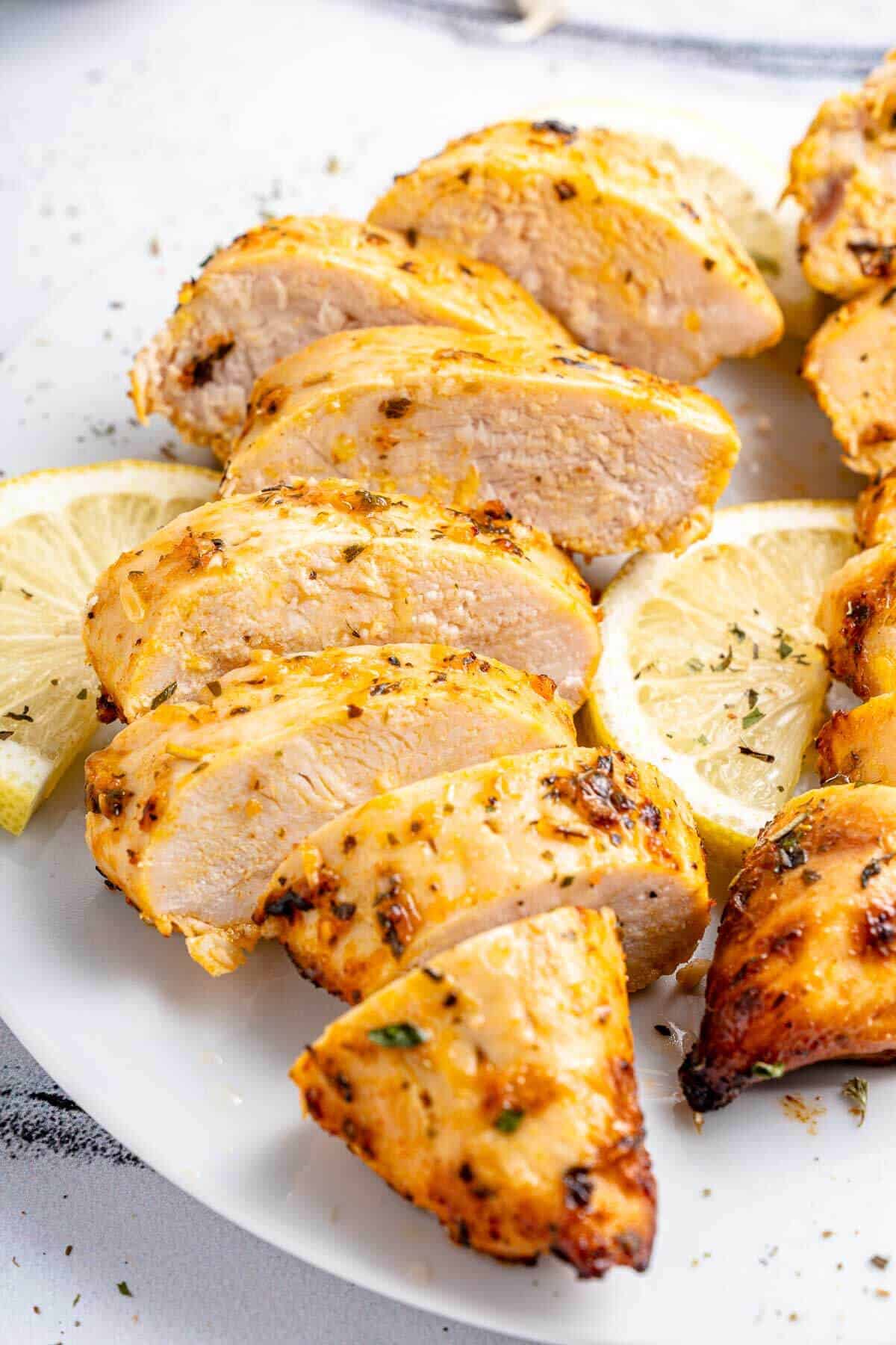 air fryer fried chicken breast on a plate