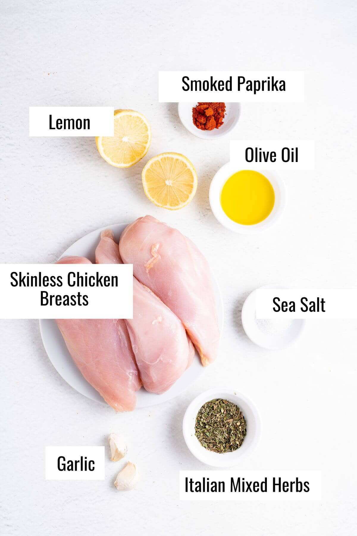 ingredients needed to make air fryer marinated chicken breast