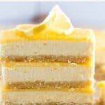 Pin for baked no sugar lemon cheesecake